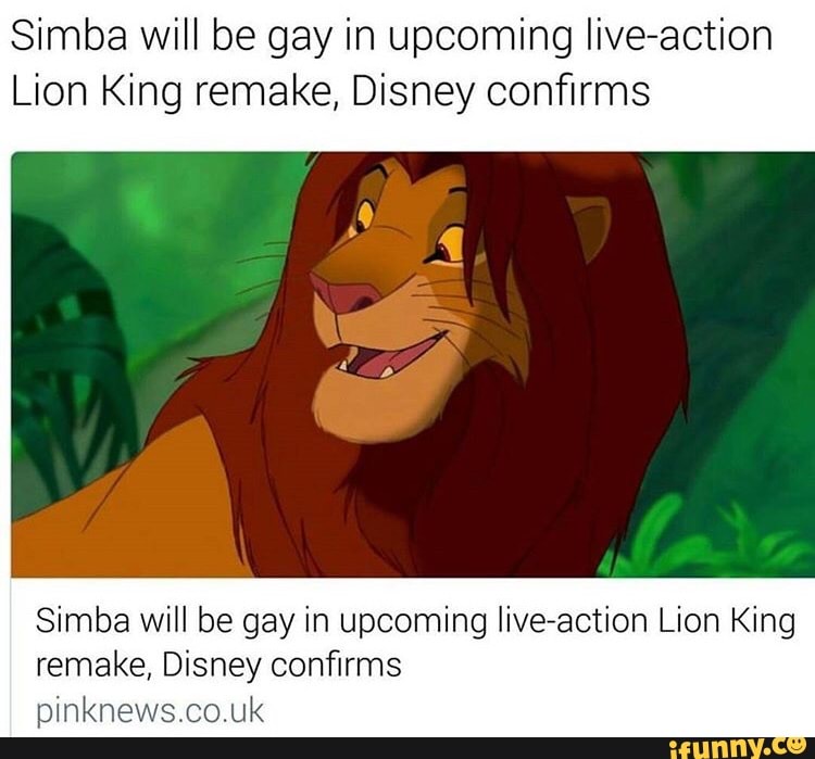 Simba will be gay in upcoming live-action Lion King remake, Disney ...