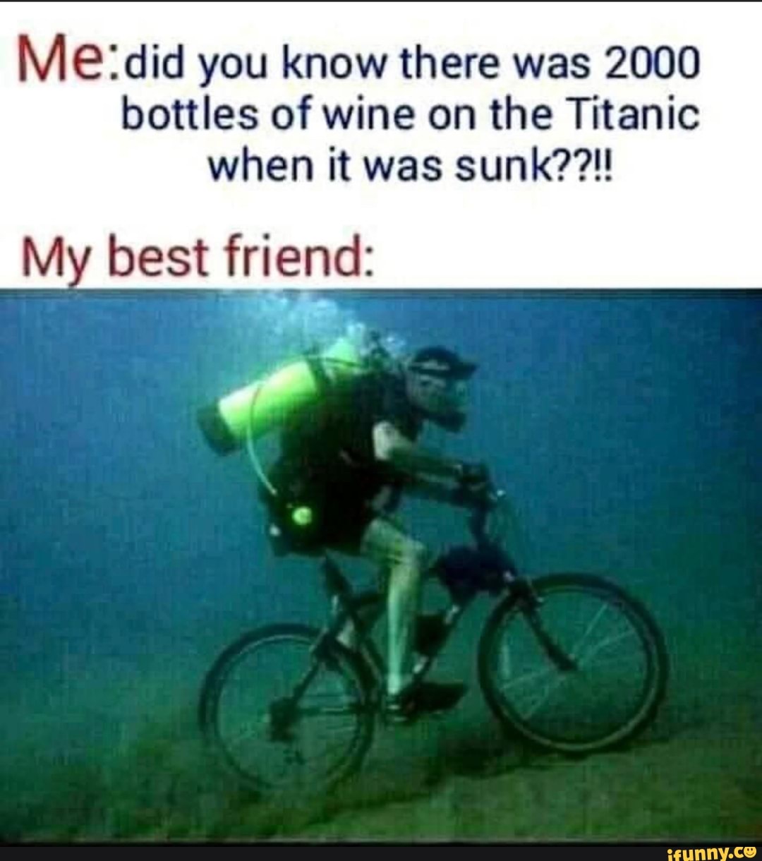 Did you know there was 2000 bottles of wine on the Titanic when it was