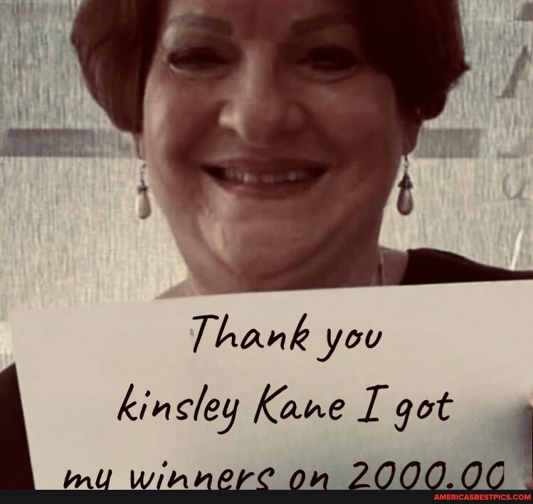 Thank You Kin Sley Kane I Got Mu Winnere On 2000 00 Americas Best