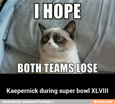 Kaepernick during super bowl XLVIII - Kaepernick during super bowl XLVIII