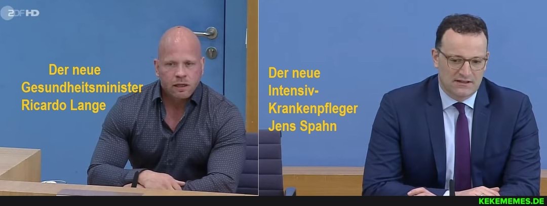 Der neue Der neue
Gesundheitsminister Intensiv-
Ricardo Lange Krankenpfleger
Jens Spahn