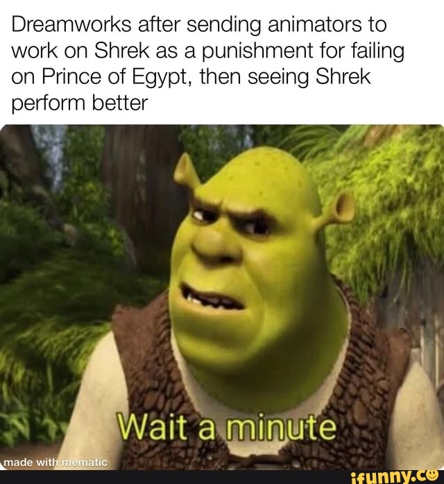 Dreamworks after sending animators to work on Shrek as a punishment for ...