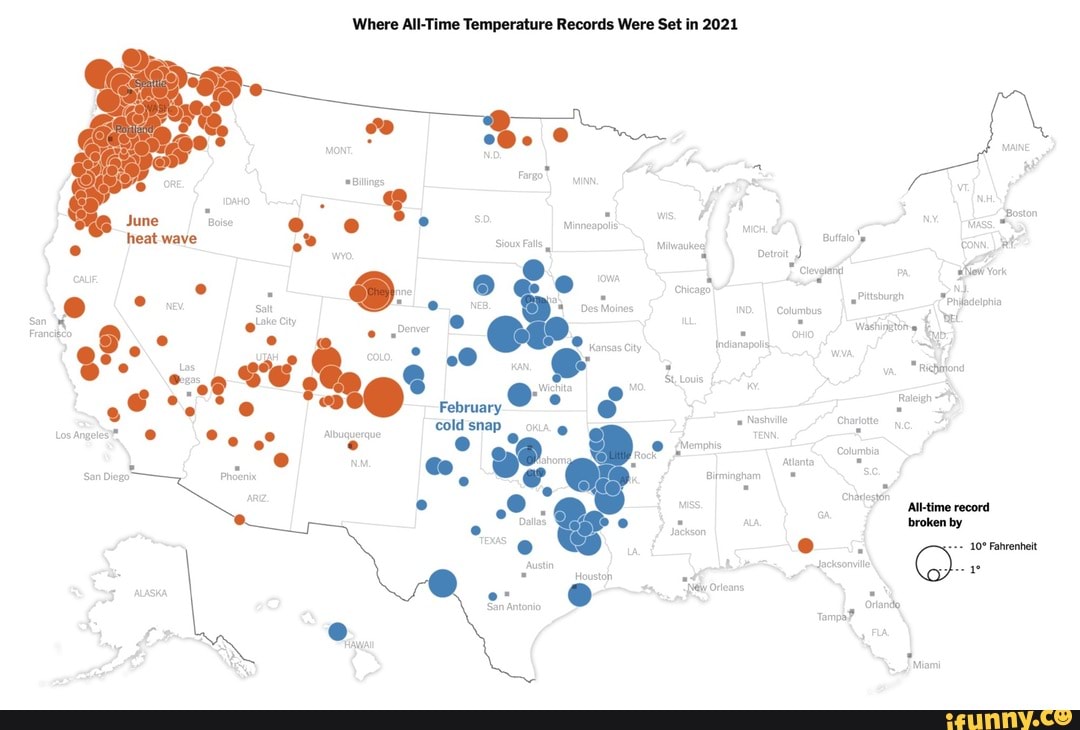 Where All-Time Temperature Records Were Set in 2021 June ise s ...