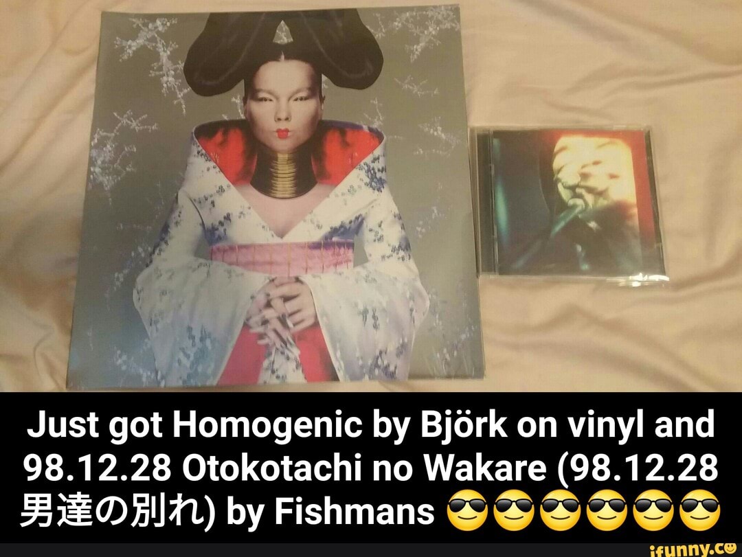 Just got Homogenic by Bjork on vinyl and 98.12.28 Otokotachi no