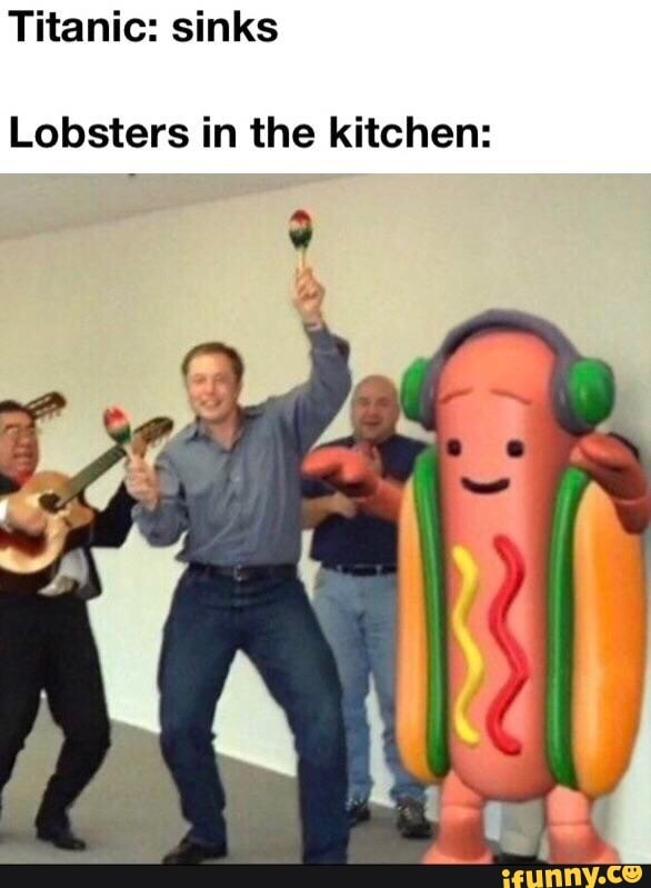 Titanic: sinks Lobsters in the kitchen: - iFunny Brazil