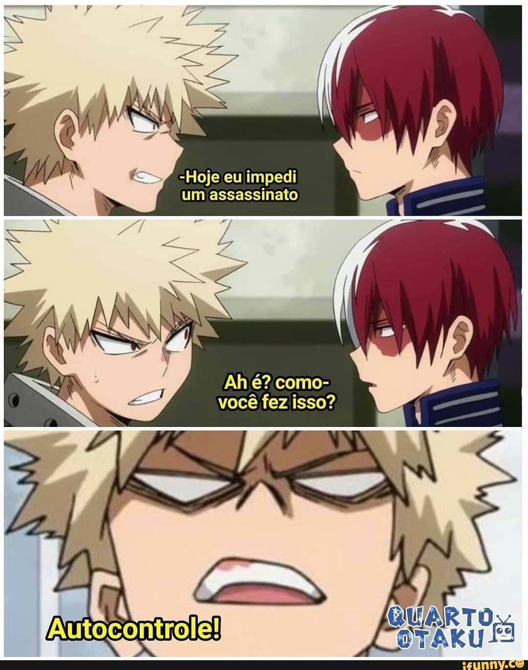 -Hoje eu impedi
um assassinato
Ah você fez isso?