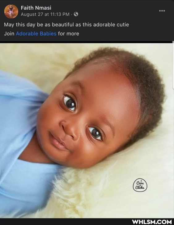 Faith Nmasi at PM- @
May this day be as beautiful as this adorable cutie
Join for more