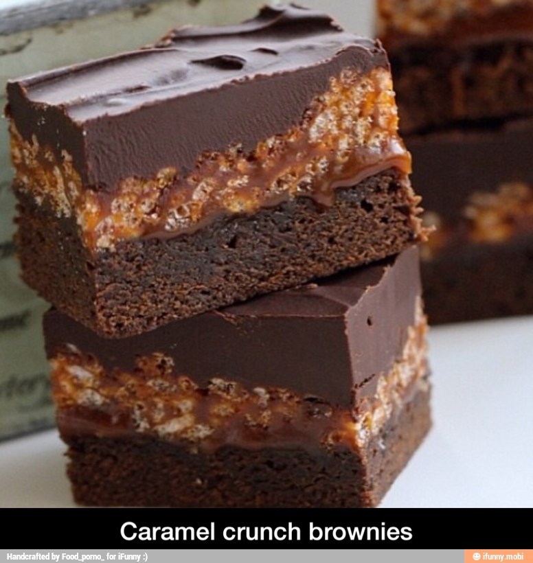Caramel crunch brownies - Caramel crunch brownies