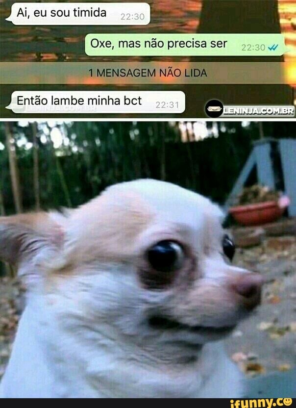 Oxe, mas não precisa ser
