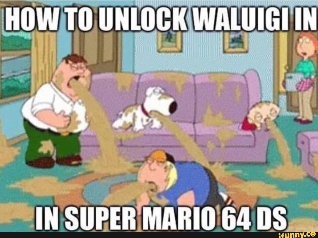 How To Unlock Waluigi In Try In Super Mario 64 Ds