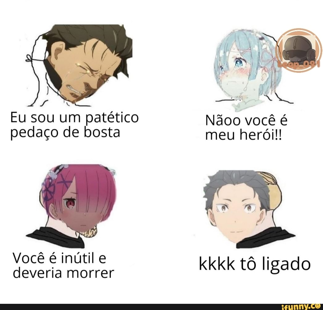 44
Eu sou um patético Nãoo você é pedaço de bosta meu herói!
Você é inútil e morrer kkkk tô li deveria morrer kkkk tô ligado
