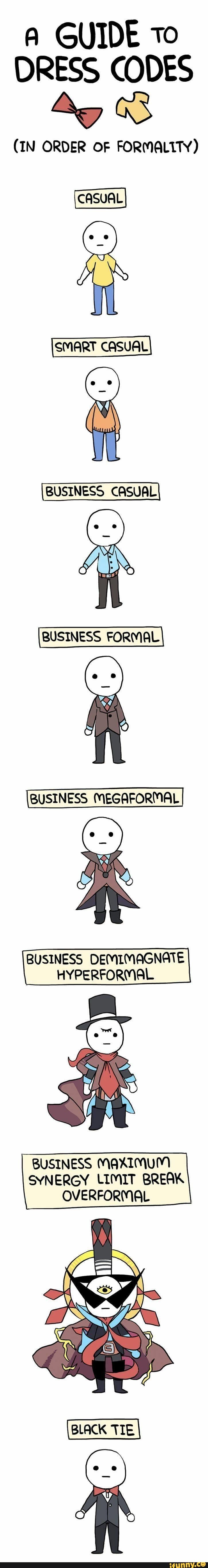 Business casual comic