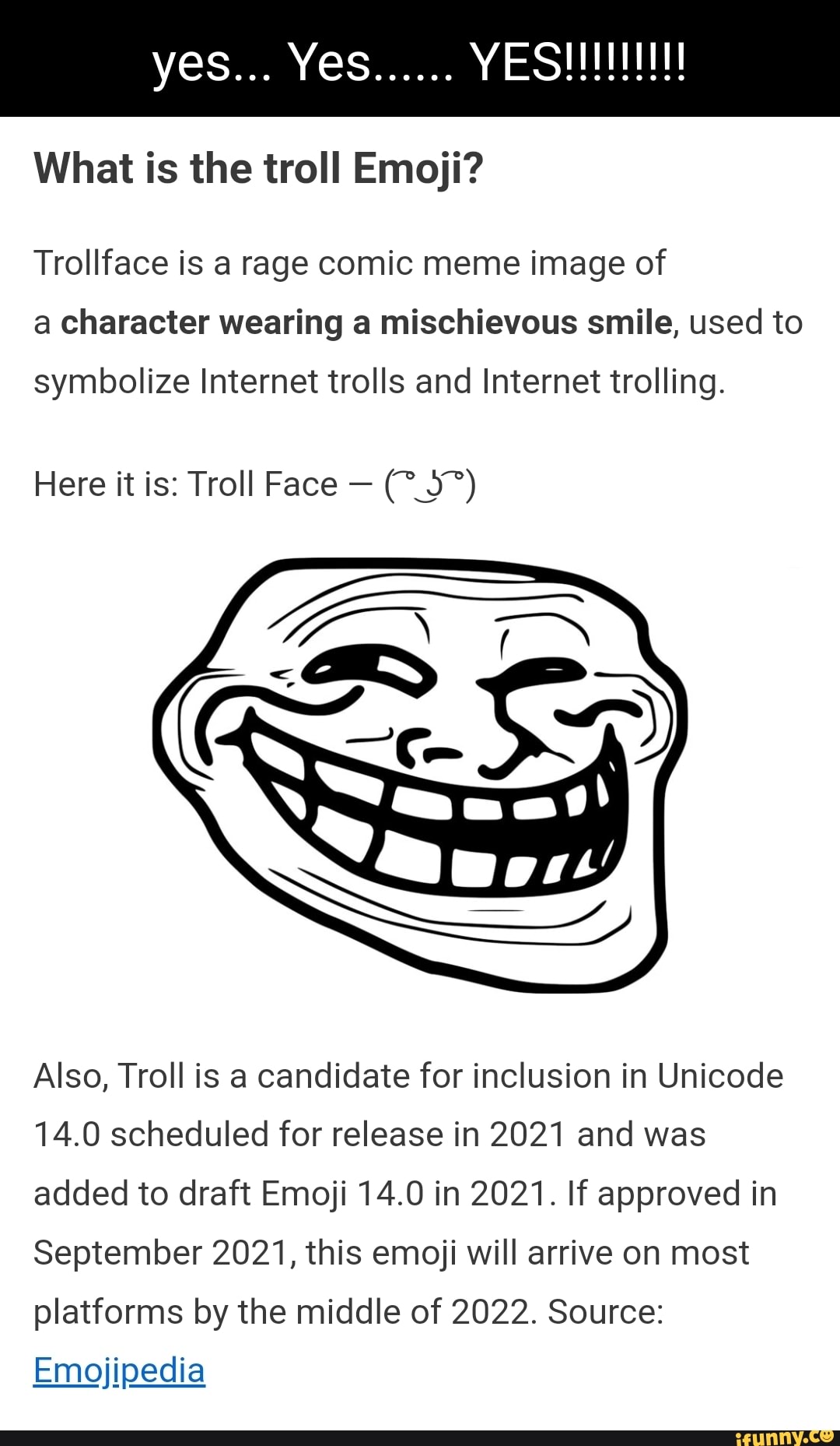 Trollface Internet meme Rage comic ASCII art, force, culture, text