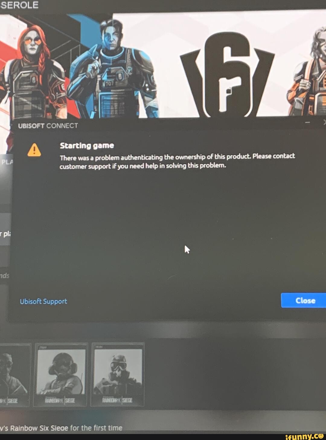 SEROLE UBISOFT CONNECT Starting Game There Was Problem Authenticating ...