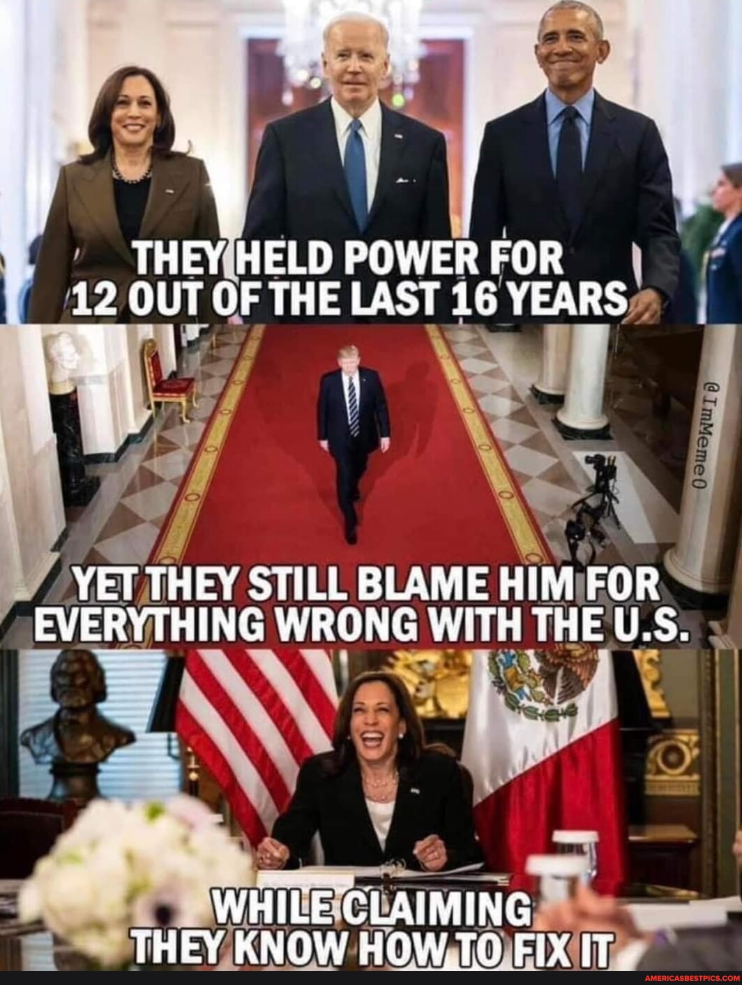 THEY HELD POWER FOR OUT OF THE LAST 16 YEARS \ nd YET THEY STILL BLAME