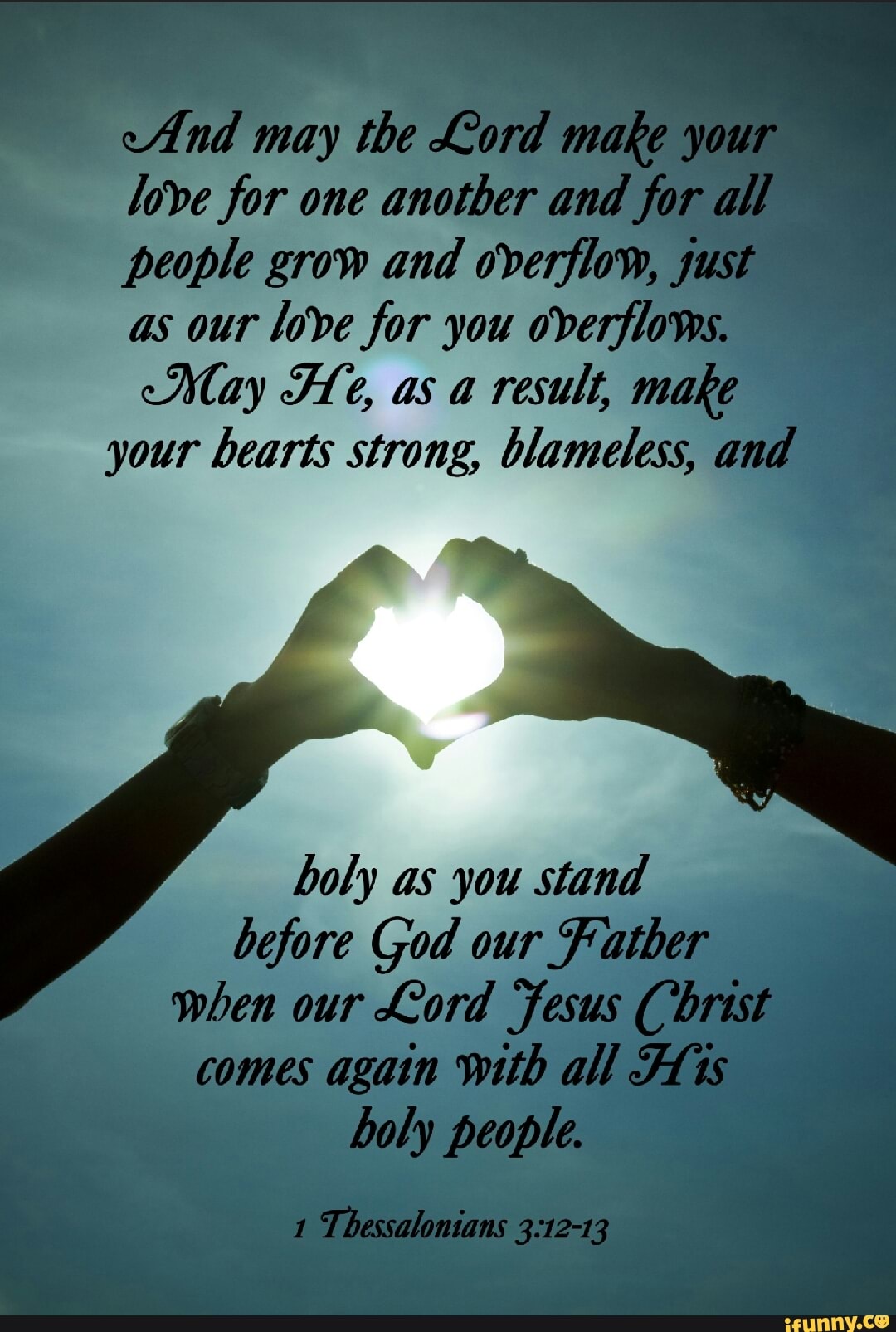 And May Lord Make Your Dove For One People Grow And Overyn As Our Love