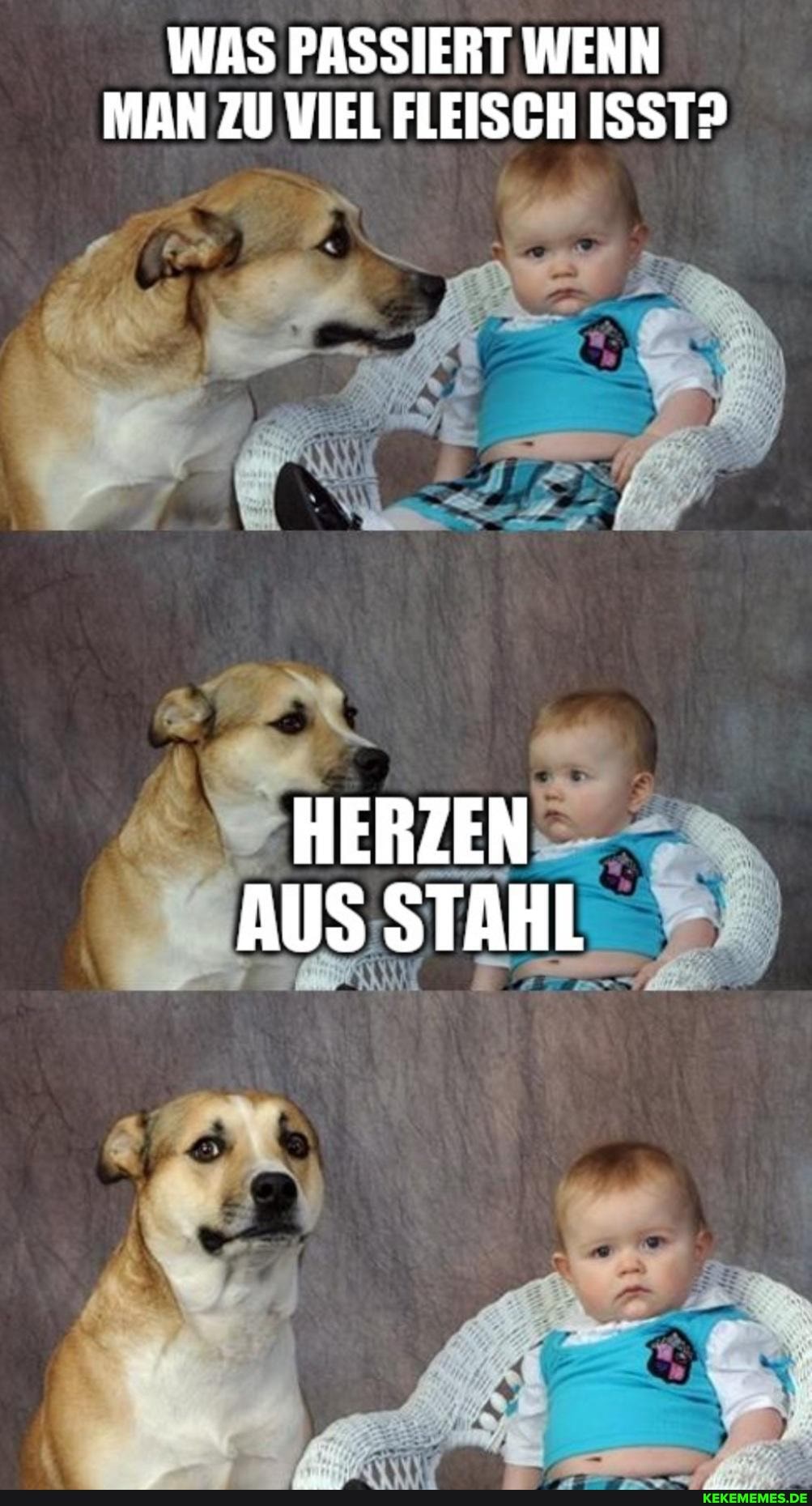 WAS PASSIERT WENN MAN ZU VIEL FLEISCH ISST?
WW
HERZEN AUS STAHL