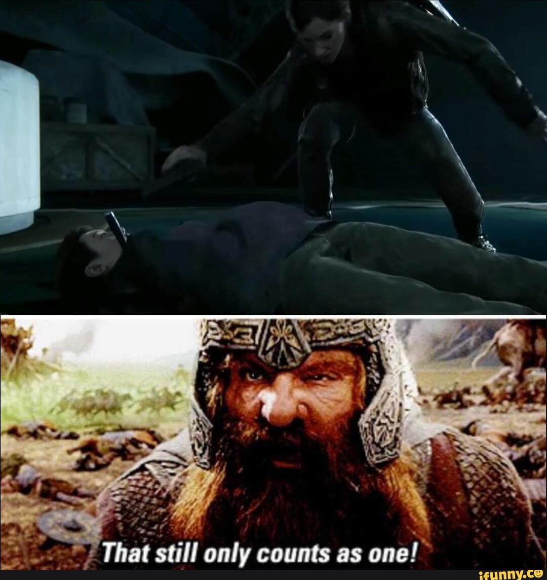 That still only counts as one!"