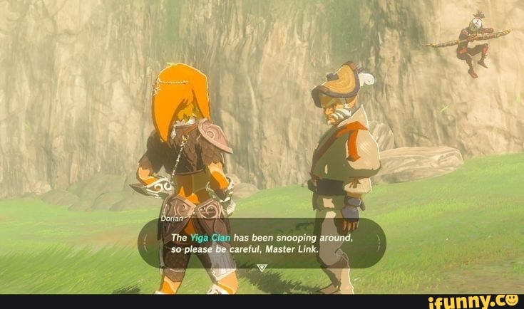 The Yiga Clan has been snooping around, 'careful, Master Link. - iFunny