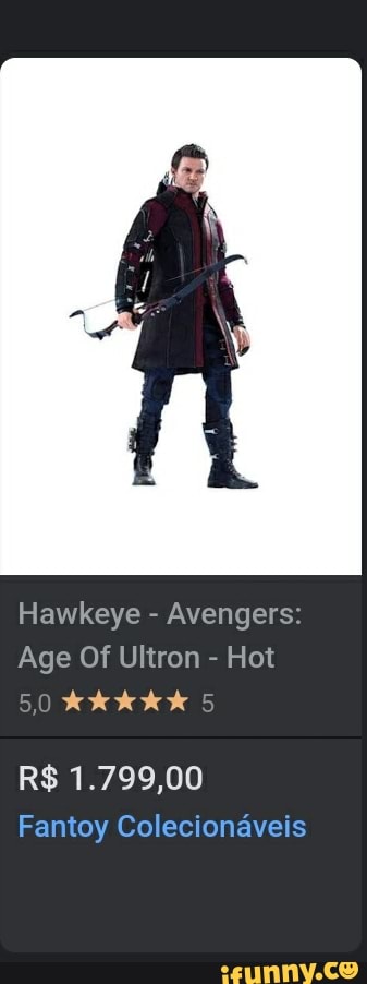 Hawkeye - Avengers:
Age Of Ultron - Hot
R$ 1.799,00