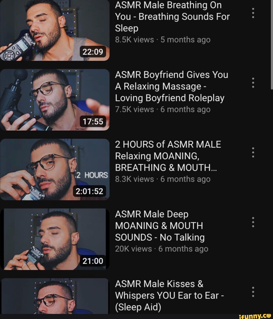 2 HOURS ASMR Male Breathing On You - Breathing Sounds For Sleep 8.5K views  5 months