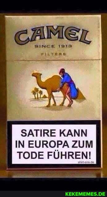 SATIRE KANN IN EUROPA ZUM TODE FÜHREN!