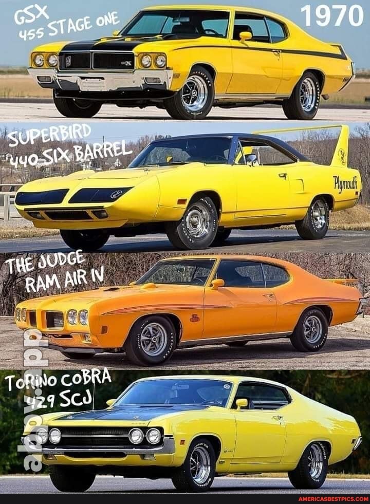 GS*
AGE ont.
1970
SUPERBIRD BARREL
THE UDGE RAM
Tcfilo COBRA