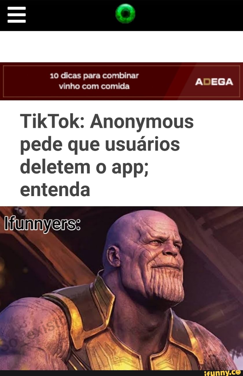 pede que usuários
deletem o app;
entenda