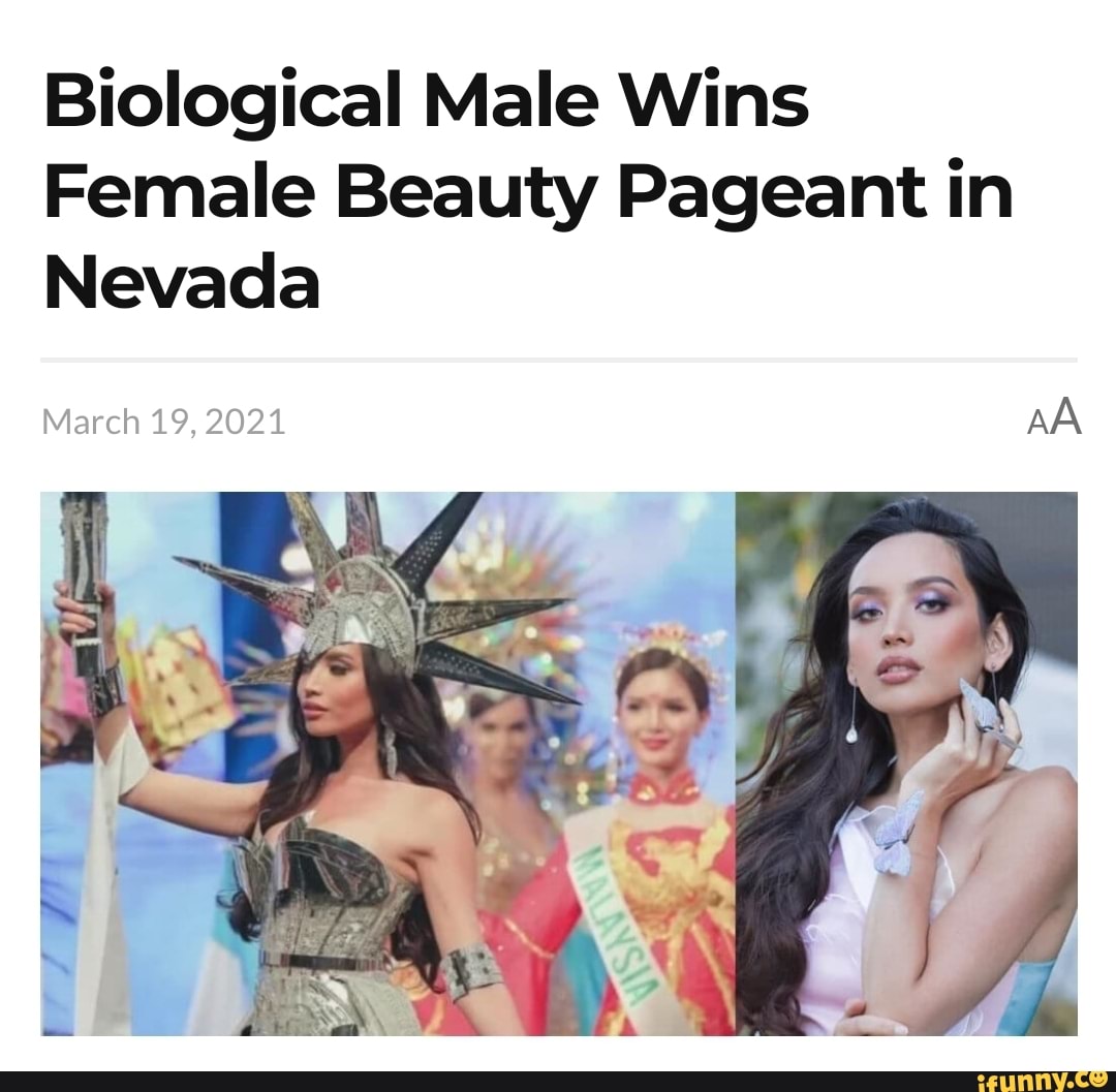 Biological Male Wins
Female Beauty Pageant in
Nevada
March 19, 2021 AA