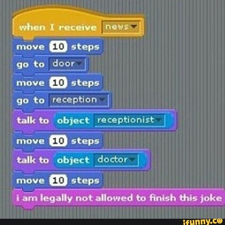 move ¡steps
go to door
move EA
so to PRE esl I
talk to co receptionist
move
10 steps
talk to area doctor, I
AO steps
i am legally not allowed to finish this joke
