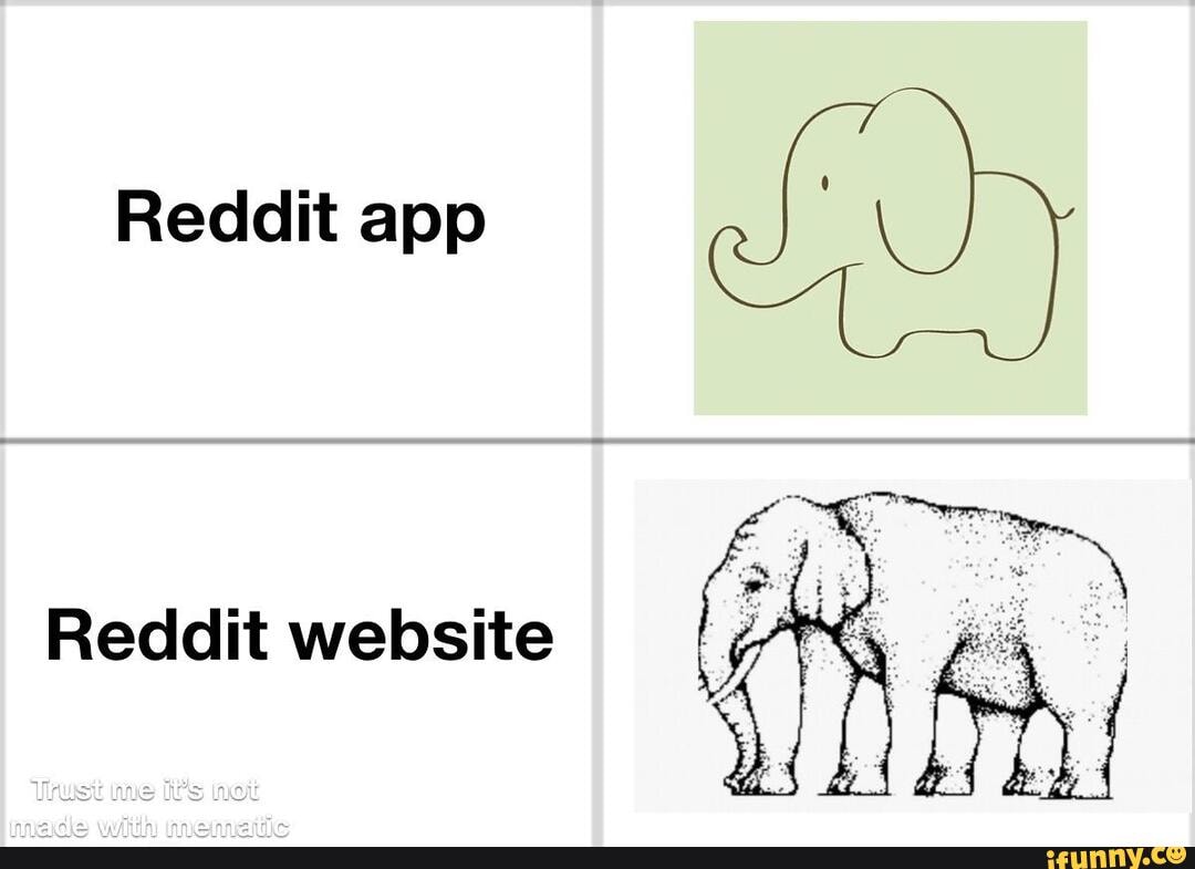 Reddit app
Reddit website