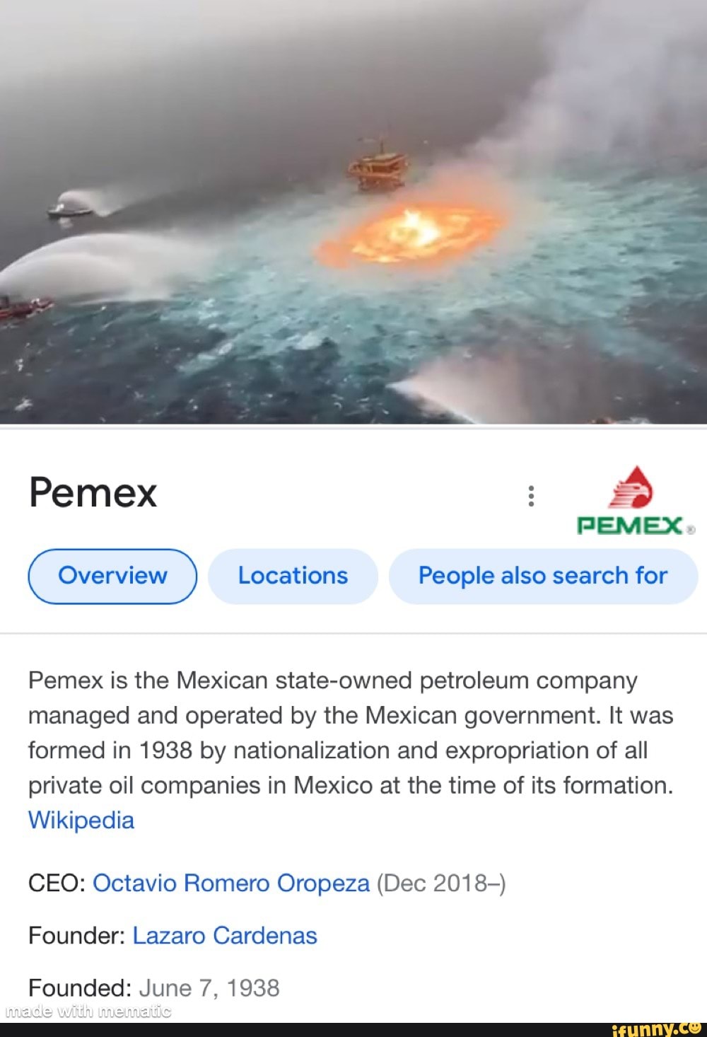 Pemex " PEMEX. Overview Locations People also search for Pemex is the