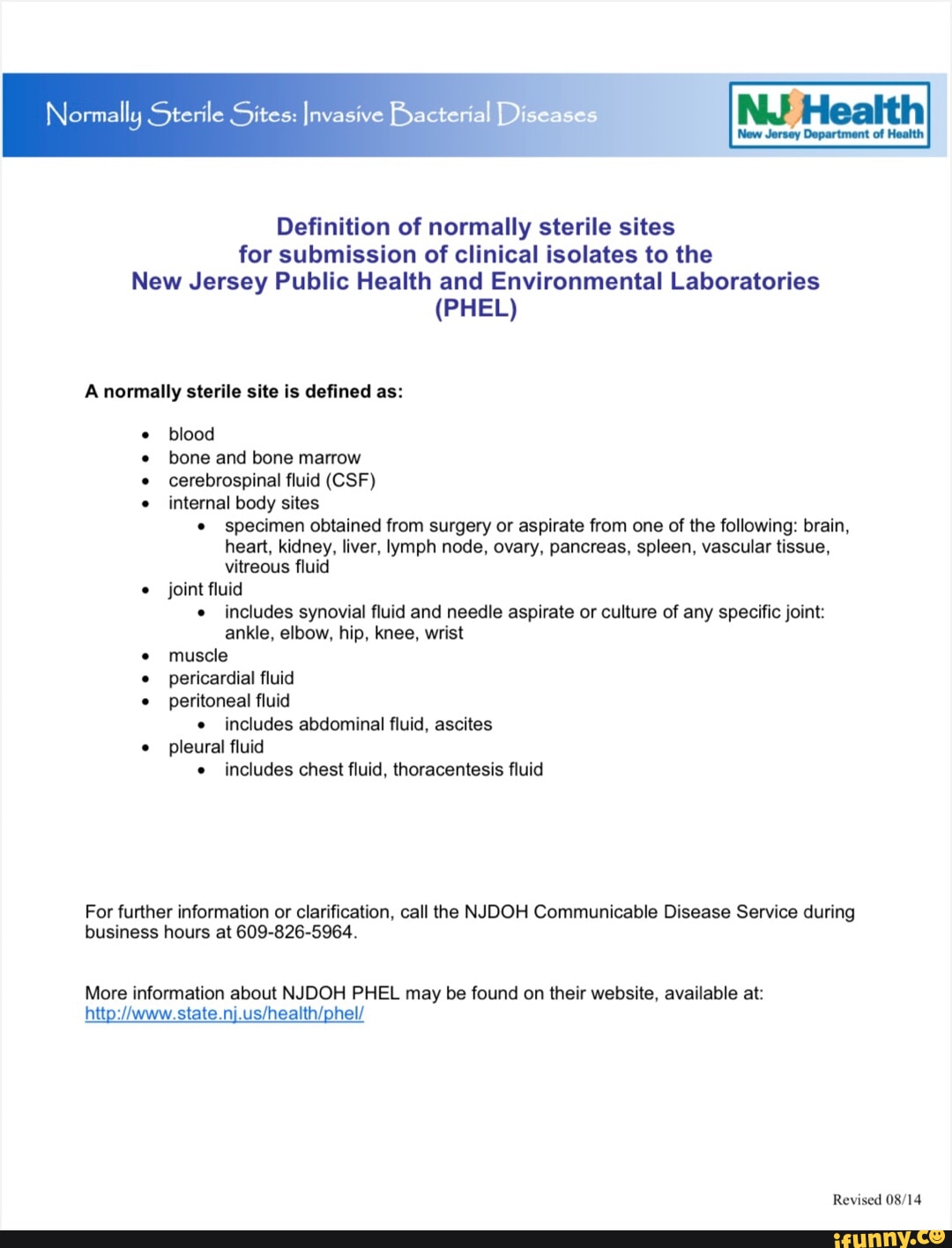 Normally Sterile Sites Invasive Bacterial [Dise Definition of normally