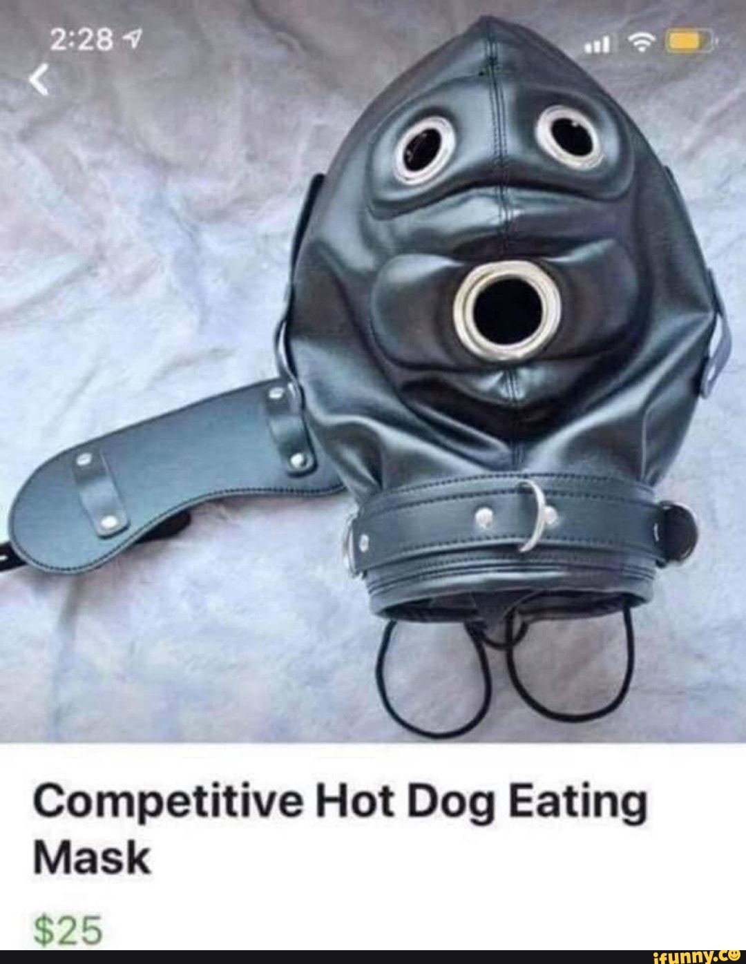 Competitive Hot Dog Eating Mask iFunny Brazil