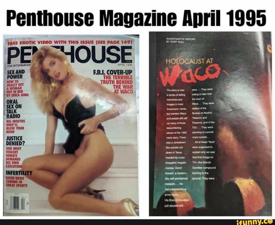 Penthouse Magazine April 1995 seesnoanve REPO By GARY MAL E EROTIC VIDEO WI...