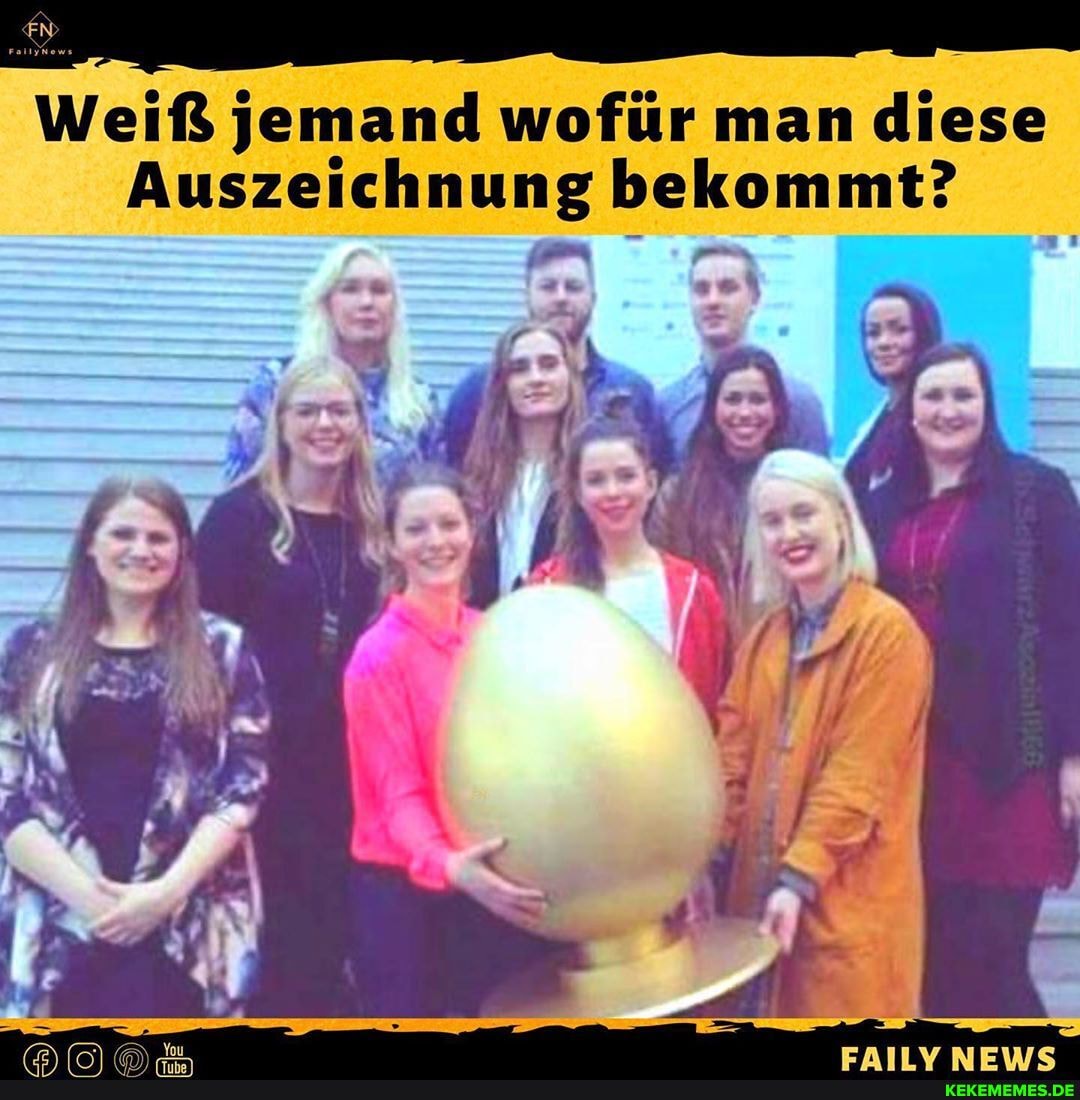 Weiß jemand wofür man diese
Auszeichnung bekommt?