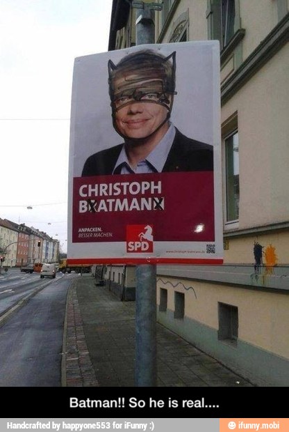 Batman!! So he is real....