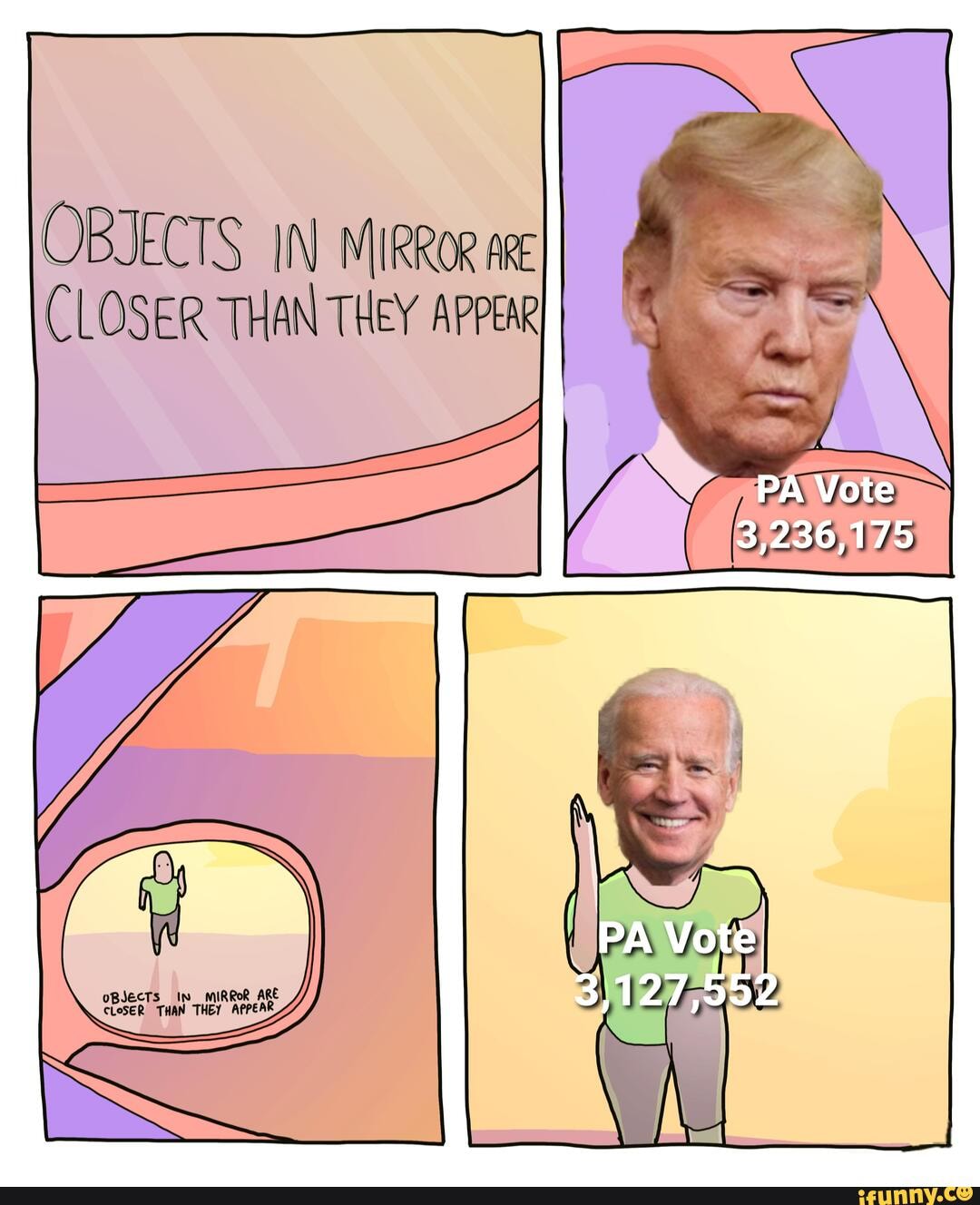 Original belongs to Extra Fabulous Comics OBJECTS IN MIRROR CLOSER