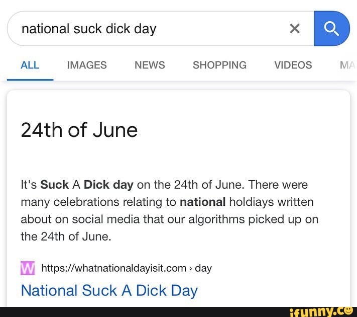 National suck dick day
