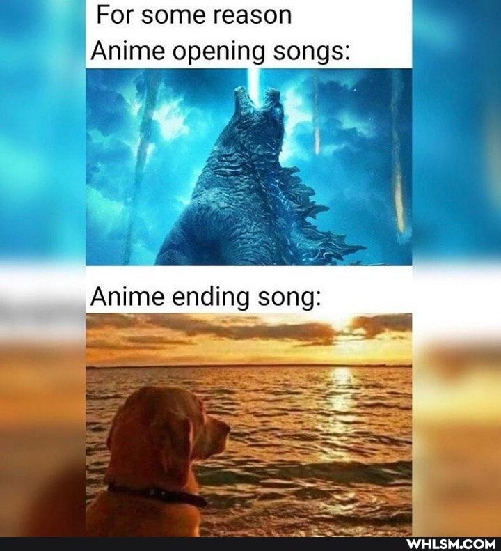 For some reason
Anime opening songs: