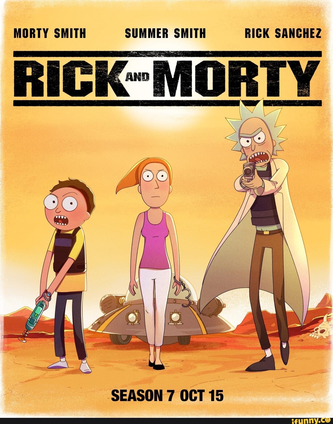 MORTY SMITH SUMMER SMITH RICK SANCHEZ RICK MORTY SEASON 7 OCT 15 - iFunny