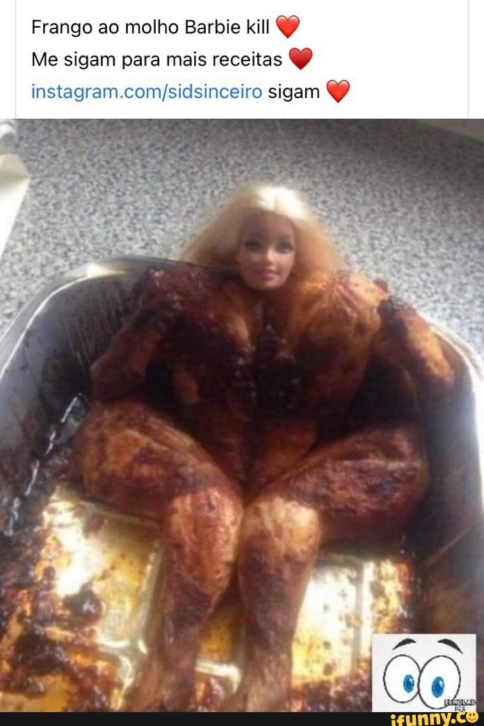 Frango ao molho Barbie kill
Me sigam para mais receitas sigam