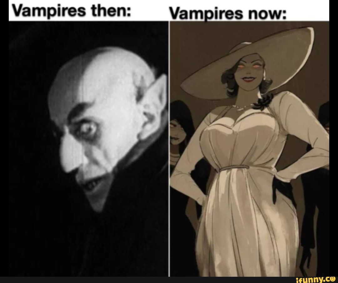 Vampires then: Vampires now:
