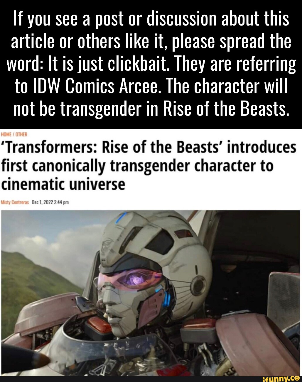 If you see a post or discussion about this article or others like it