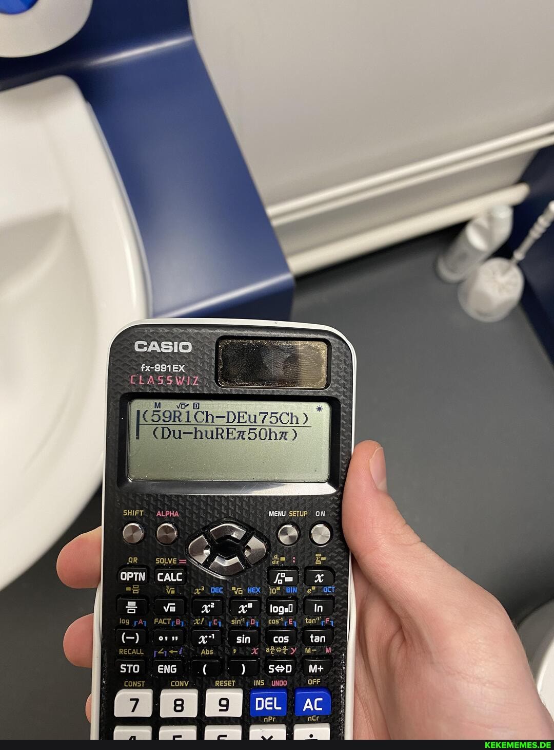 CASIO fx-S81EX CLASS WIZ
(Du-huREx50hz
ALPHA,
sin tan