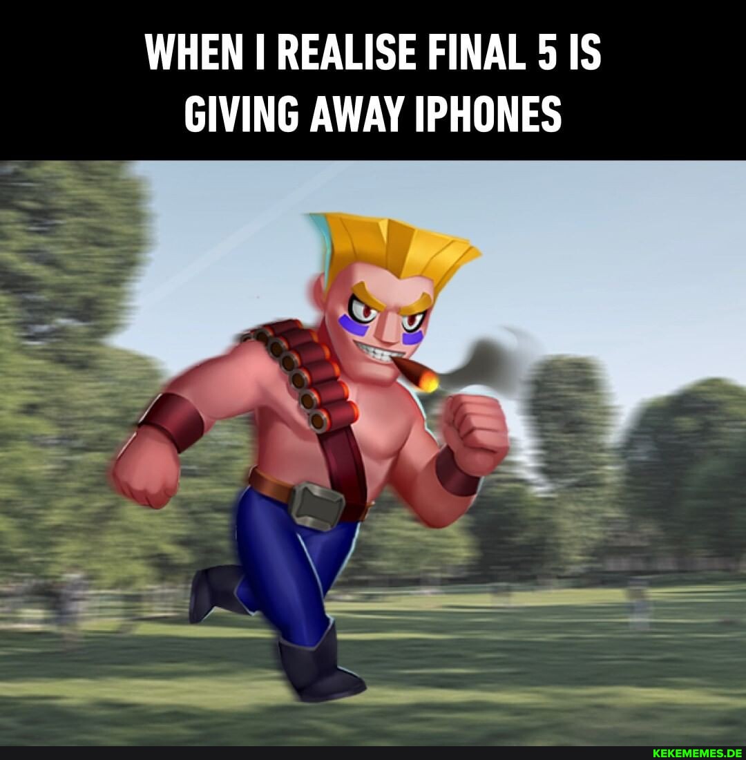 WHEN I REALISE FINAL 5 IS GIVING AWAY IPHONES