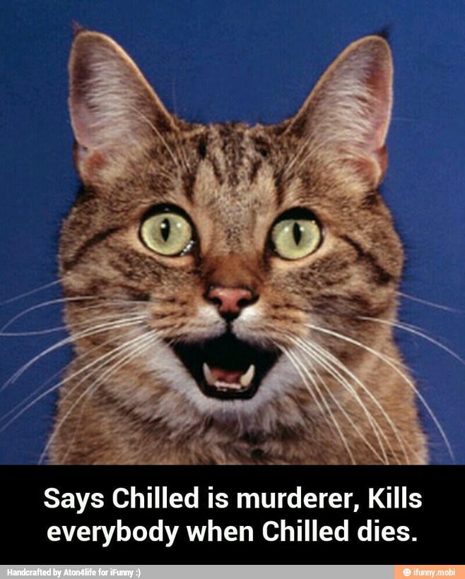 Says Chilled is murderer, Kills
everybody when Chilled dies. - Says Chilled is murderer, Kills everybody when Chilled dies.
