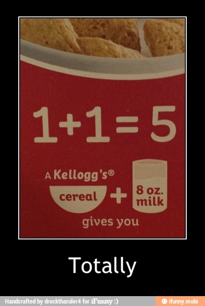 AKellogg'so
gives you
Totally - Totally