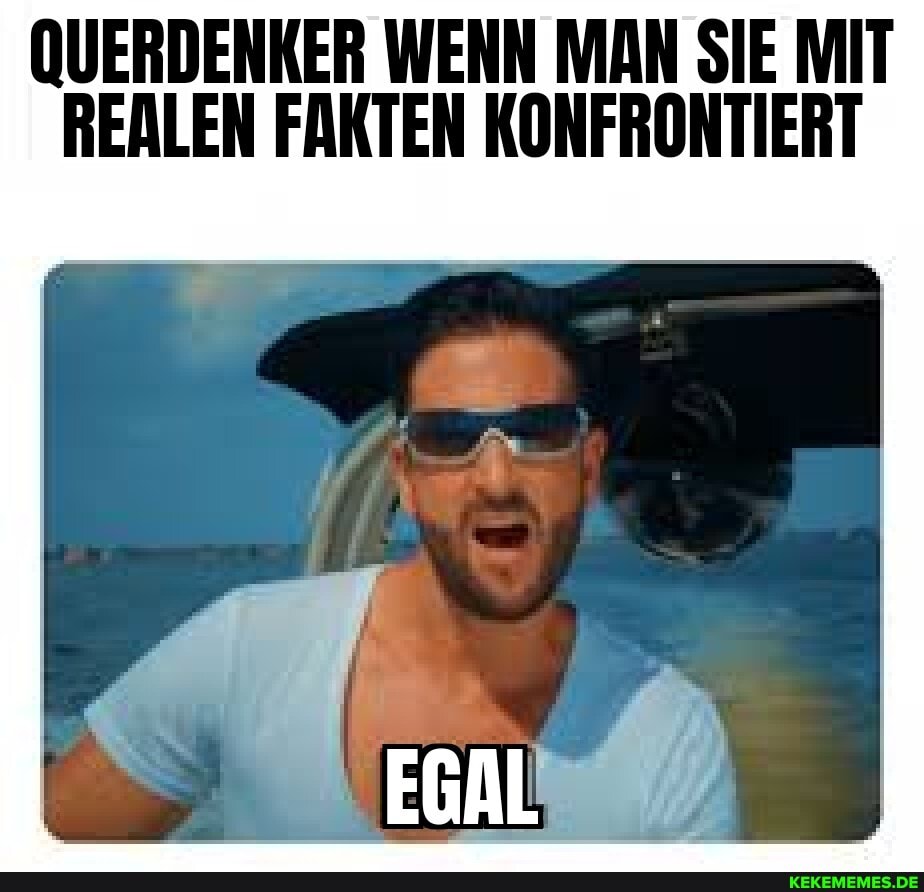 QUERDENKER WENN MAN SIE MIT REALEN FAKTEN KONFRONTIERT