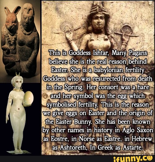 This is Goddess Ishtar, Many Pagans believe she is the real reason